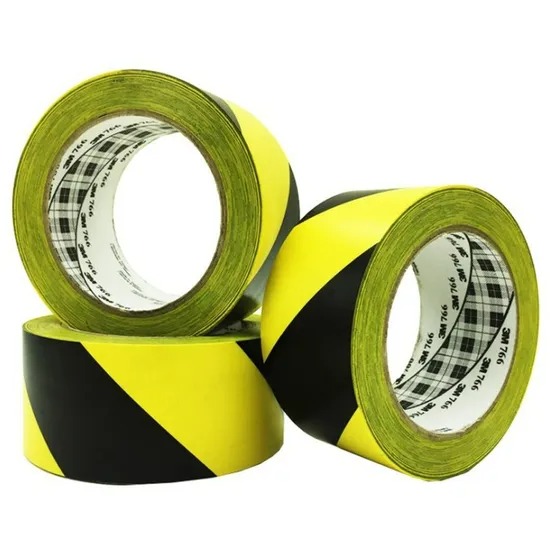 Ruban de Tracage Jaune & Noir 50 mm X 33 M