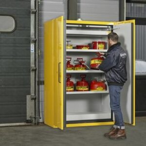 Armoire de sécurité EN 90 minutes 120cm x 60cm x 207cm  jaune 22609 JCB22609YL