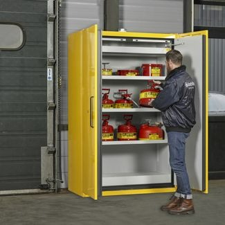 Armoire de sécurité EN 90 minutes 120cm x 60cm x 207cm  jaune