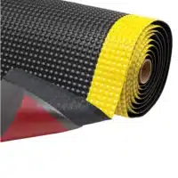 Tapis Antifatigue Bubble Sky Trax Noir avec Bordures Jaune 782S0023BL