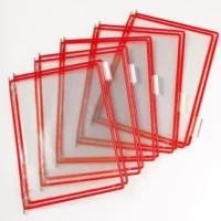 Pack de 10 Pochettes Tarifold A4 Rouge 25-4-82-0023 114003 Lean manufacturing et management visuelle Poche à pivots Tarifold Djois