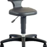 Siège Assis-Debout industriel FLEX Revêtements en mousse intégrale avec roulette ou patin 9409 9408