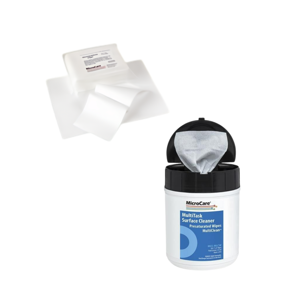 Lingettes sèches et présaturées